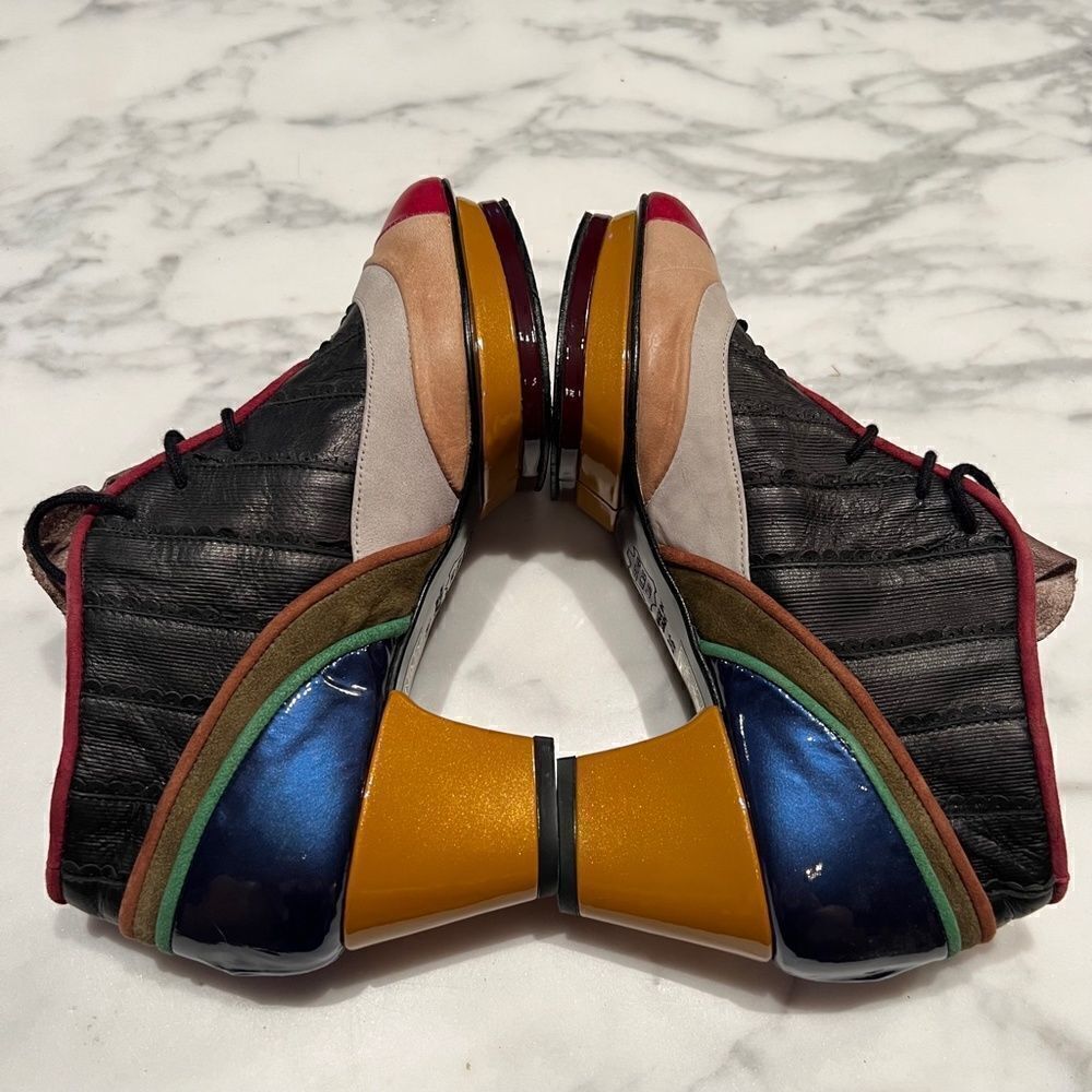 Kron Sculptural Colorblock lace-ups - Picture 4 of 10